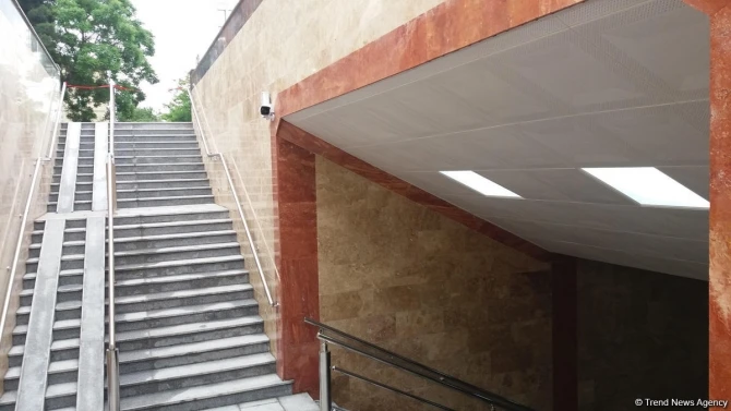 Открылся подземный пешеходный переход на одном из проспектов Баку (фото)