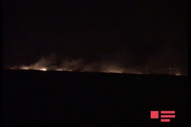 Армяне учинили пожары на оккупированной землях (фото)