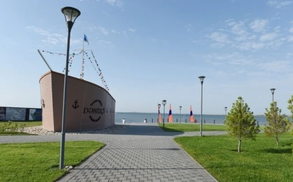 Ильхам Алиев в центре развлечений и отдыха (фото)