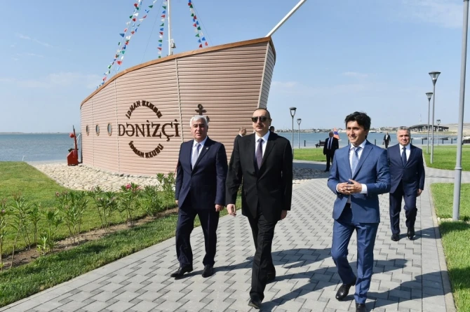Prezident əyləncə və istirahət mərkəzində (FOTO)