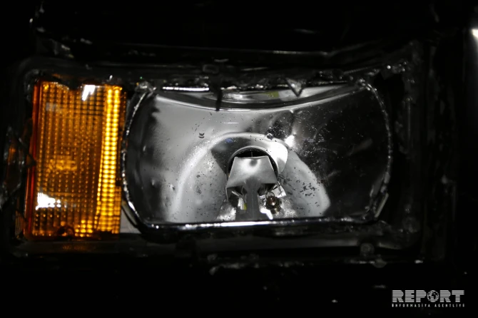 На дороге Баку-Сумгайыт автомобиль насмерть сбил пешехода (фото)