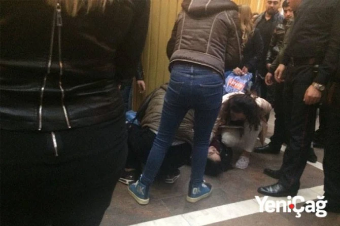 Bakıda gənc qız metroda intihara cəhd etdi – FOTO