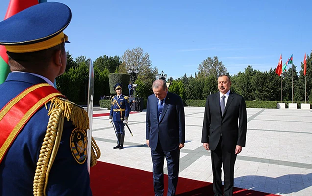 Эрдоган в резиденции Алиева 