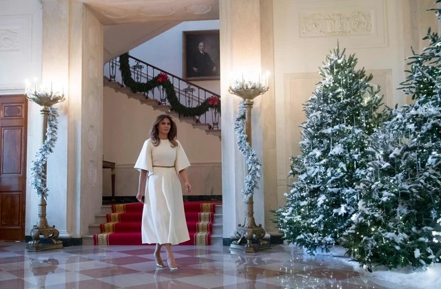 Меланья Трамп украсила Белый дом к Рождеству (видео)