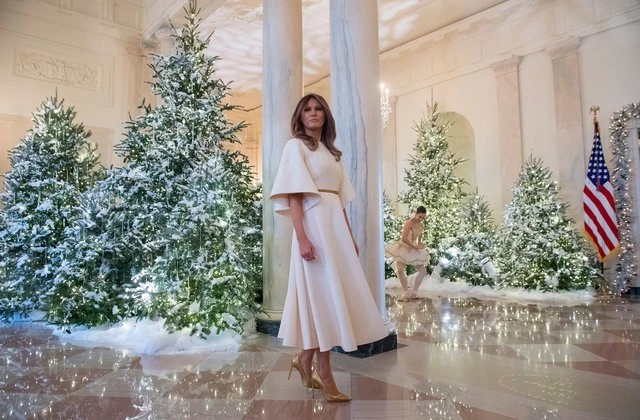 Меланья Трамп украсила Белый дом к Рождеству (видео)