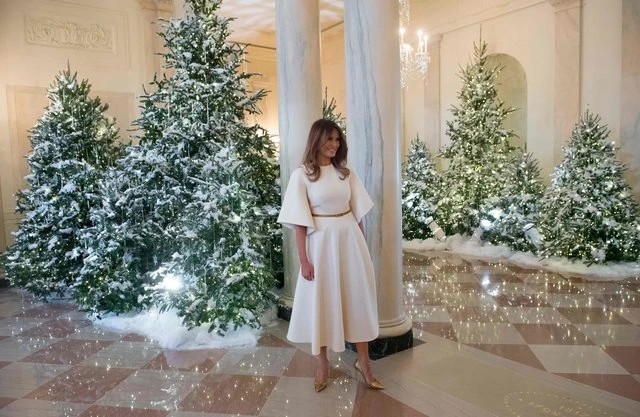 Меланья Трамп украсила Белый дом к Рождеству (видео)