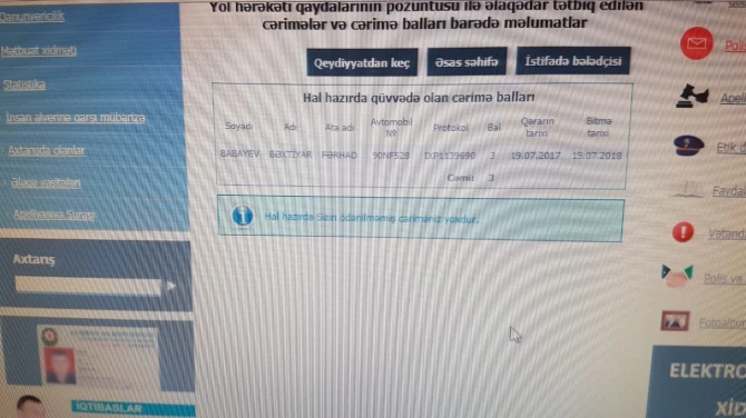 DYP-dən QƏRİBƏ QƏRAR: AZTV-nin operatoruna xəbərdarlıq edildi - FOTO