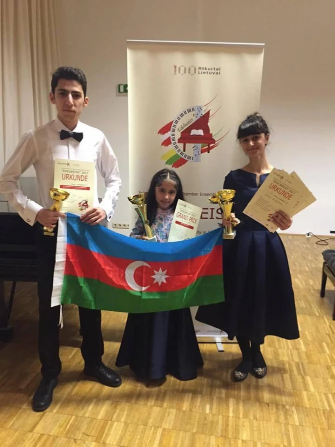 9-летняя азербайджанка удостоена высшей премии в Австрии (фото)