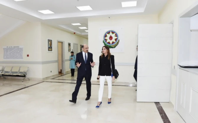 Мехрибан Алиева на открытии нового здания Музыкальной школы (фото)