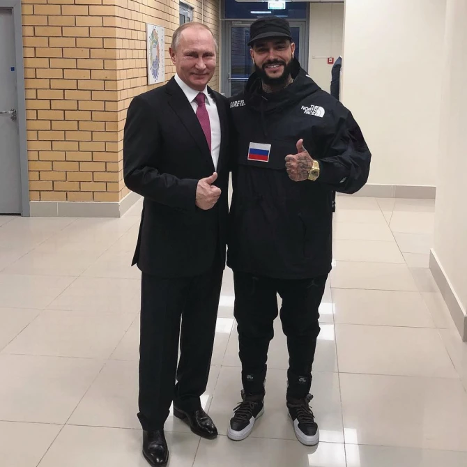 Тимати лично поздравил Владимира Путина (фото)