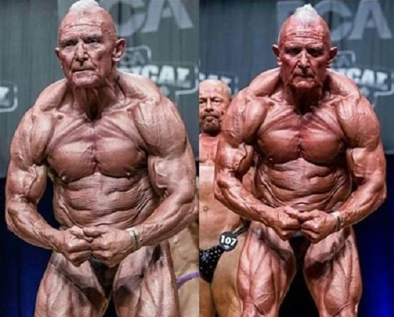 Fitnesslə məşğul olan yaşlı insanlar görənləri heyran edir (FOTO)