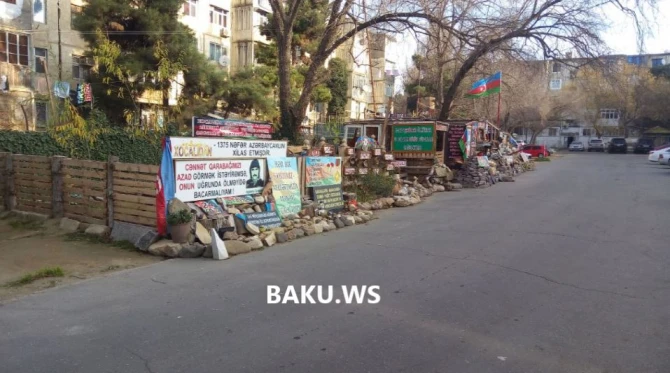 Bakıda Qarabağ qazisi pensiya pulu ilə fantastik mənzərə yaratdı (VİDEO)