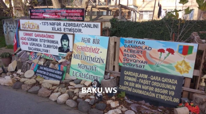 Bakıda Qarabağ qazisi pensiya pulu ilə fantastik mənzərə yaratdı (VİDEO)