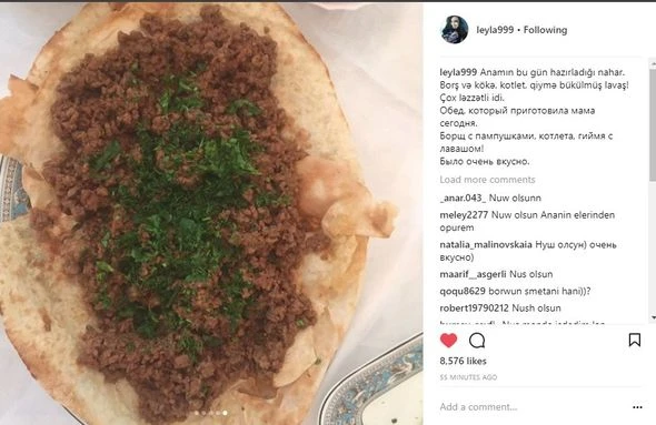 Лейла Алиева показала обед, приготовленный первой леди Азербайджана (фото)