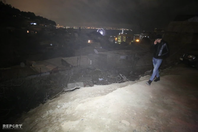 Bakıda son dərəcə təhlükəli vəziyyət: Sakinlər evlərindən çıxarıldı (FOTO)