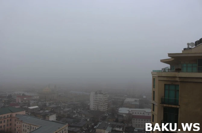 Bakını duman bürüdü (VİDEO)