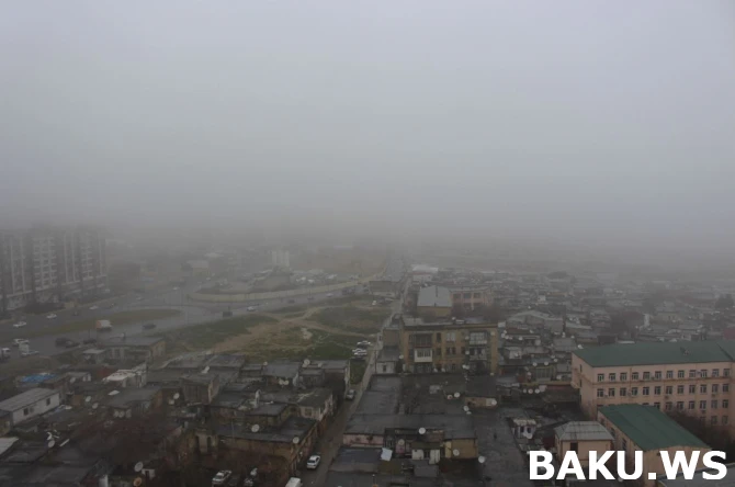 Bakını duman bürüdü (VİDEO)