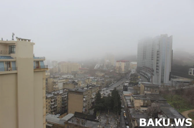Bakını duman bürüdü (VİDEO)