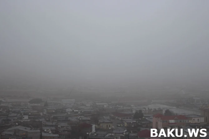 Bakını duman bürüdü (VİDEO)