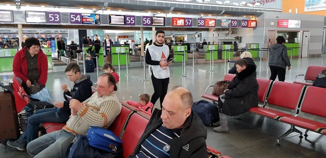 Kiyev aeroportunda “Xocalı”nı anlatan buklet erməniləri ŞOK-a saldı (VİDEO)