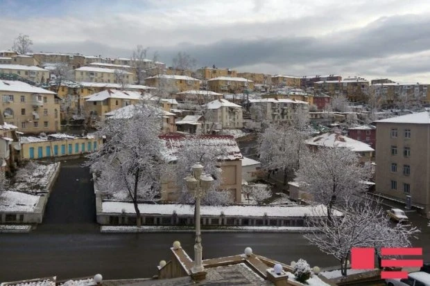 Daşkəsənə güclü qar yağıb - FOTO