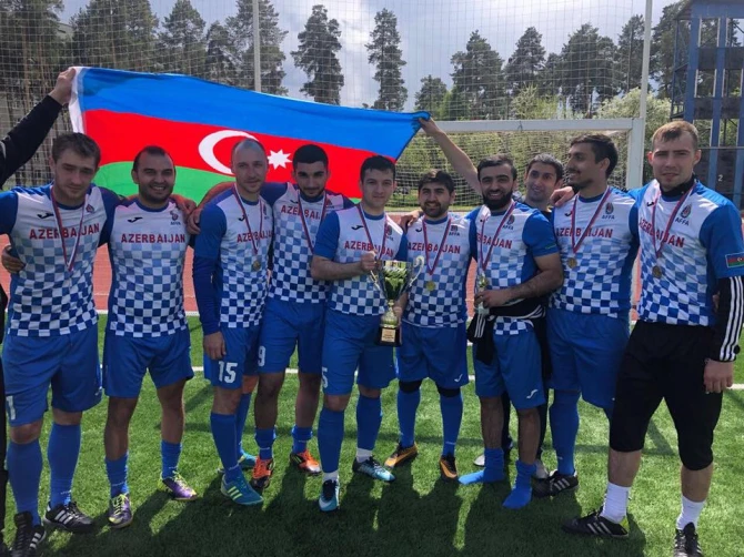 Азербайджанские футболисты стали победителями 