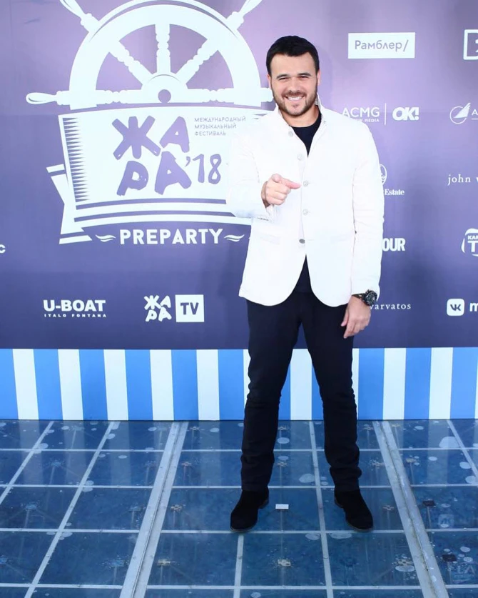 Эмин Агаларов и звезды на pre-party фестиваля 