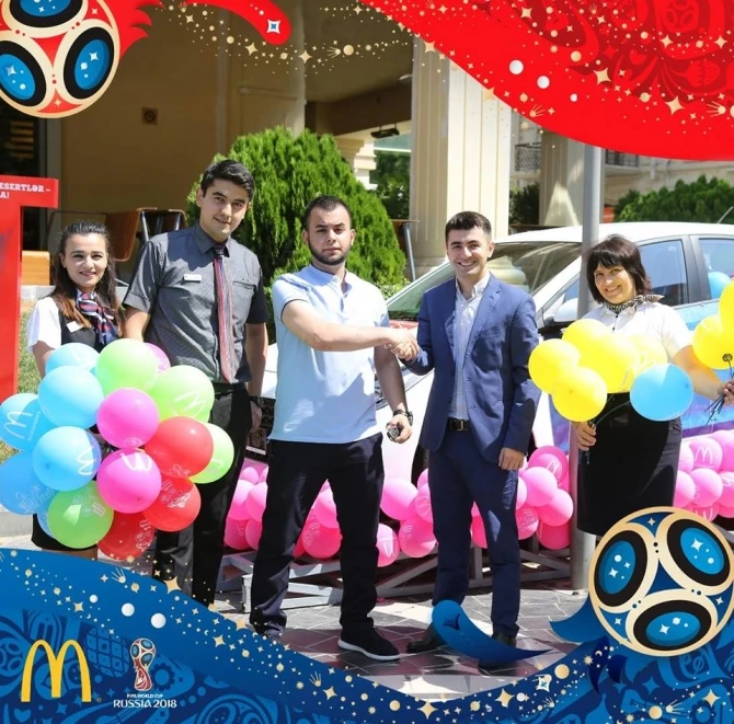 Беспроигрышная лотерея от McDonald’s Азербайджан - Hyundai Accent нашел своего обладателя