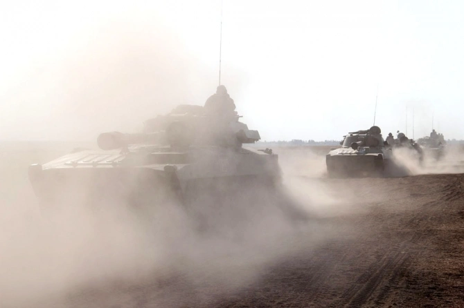 Azərbaycan ordusunun tankları işə düşdü – FOTO