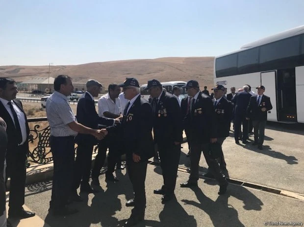 Şamaxıda şəhid türk əsgərinin abidəsinin açılış mərasimi keçirilib - FOTO