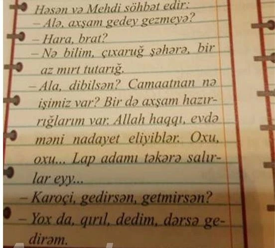 “Qırıl”, “ala”, “dibil” sözləri dərslikdən çıxarıldı - Nazirlikdən ETİRAZLARA CAVAB