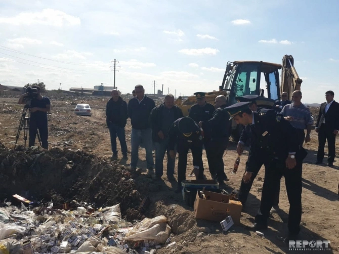 Ermənistandan gətirilmiş istifadəsi qadağan olunan içkilər aşkar olundu – FOTO