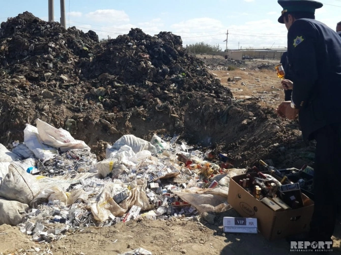Ermənistandan gətirilmiş istifadəsi qadağan olunan içkilər aşkar olundu – FOTO