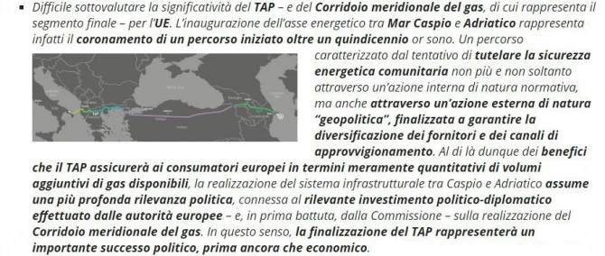 İtaliya mətbuatı: TAP-ın İtaliya və Avropa İttifaqı üçün əhəmiyyətini qiymətləndirməmək olmaz