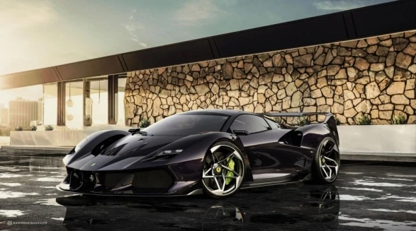 Азербайджанский дизайнер представил легендарный Ferrari в новом образе - ФОТО