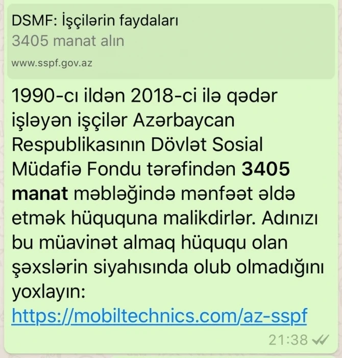 БУДЬТЕ ВНИМАТЕЛЬНЫ! Азербайджанские пользователи WhatsApp под угрозой