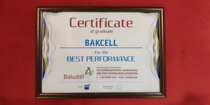 Компания Bakcell награждена за 