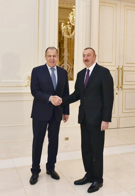Ильхам Алиев принял Сергея Лаврова - ФОТО