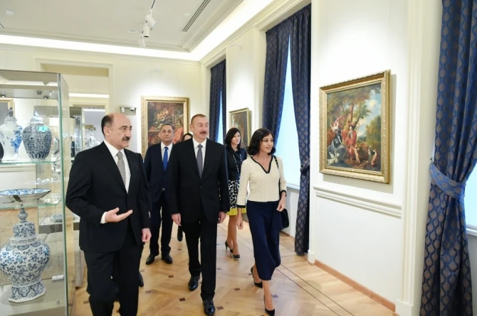 İlham Əliyev və xanımı muzeyin açılışında - FOTOLAR