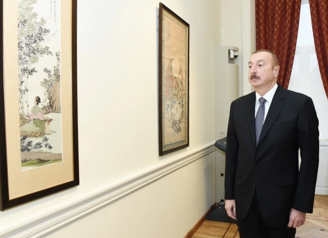 İlham Əliyev və xanımı muzeyin açılışında - FOTOLAR