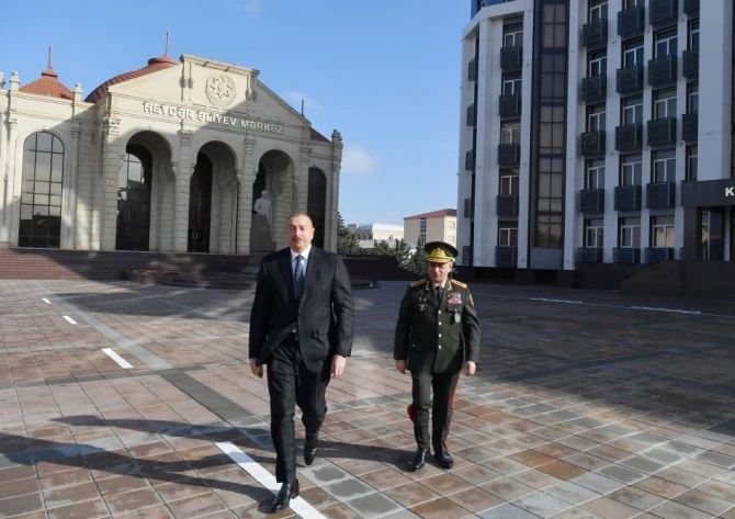 Ильхам Алиев на открытии нового здания Полицейской академии - ФОТО