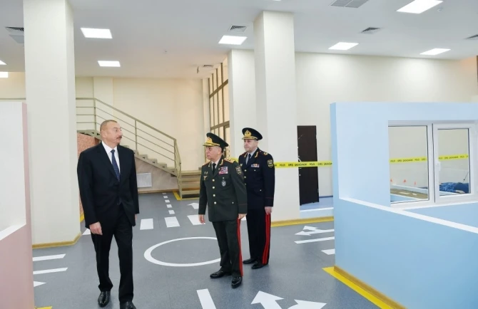 Ильхам Алиев на открытии нового здания Полицейской академии - ФОТО
