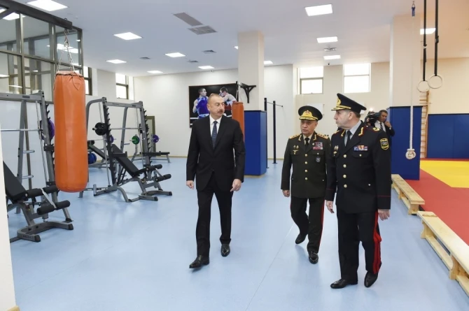 Ильхам Алиев на открытии нового здания Полицейской академии - ФОТО