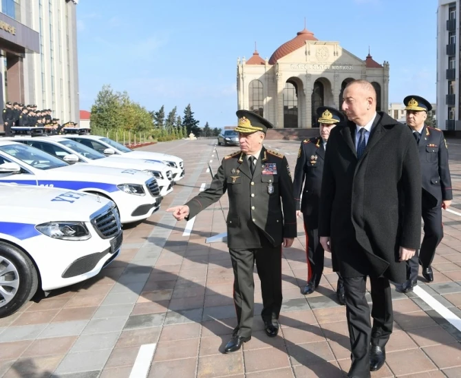Ильхам Алиев на открытии нового здания Полицейской академии - ФОТО