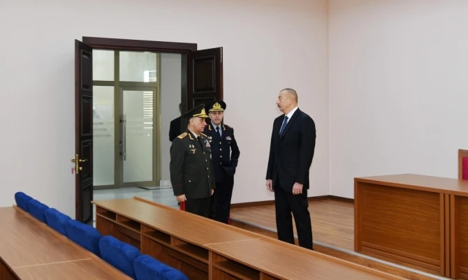 Ильхам Алиев на открытии нового здания Полицейской академии - ФОТО