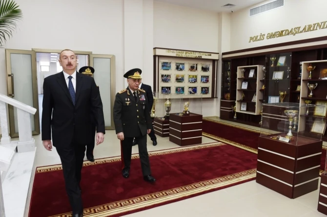 Ильхам Алиев на открытии нового здания Полицейской академии - ФОТО