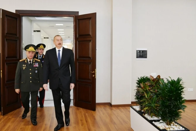 Ильхам Алиев на открытии нового здания Полицейской академии - ФОТО