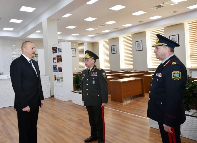 Ильхам Алиев на открытии нового здания Полицейской академии - ФОТО