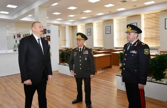 Ильхам Алиев на открытии нового здания Полицейской академии - ФОТО