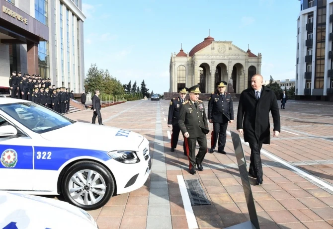 Ильхам Алиев на открытии нового здания Полицейской академии - ФОТО